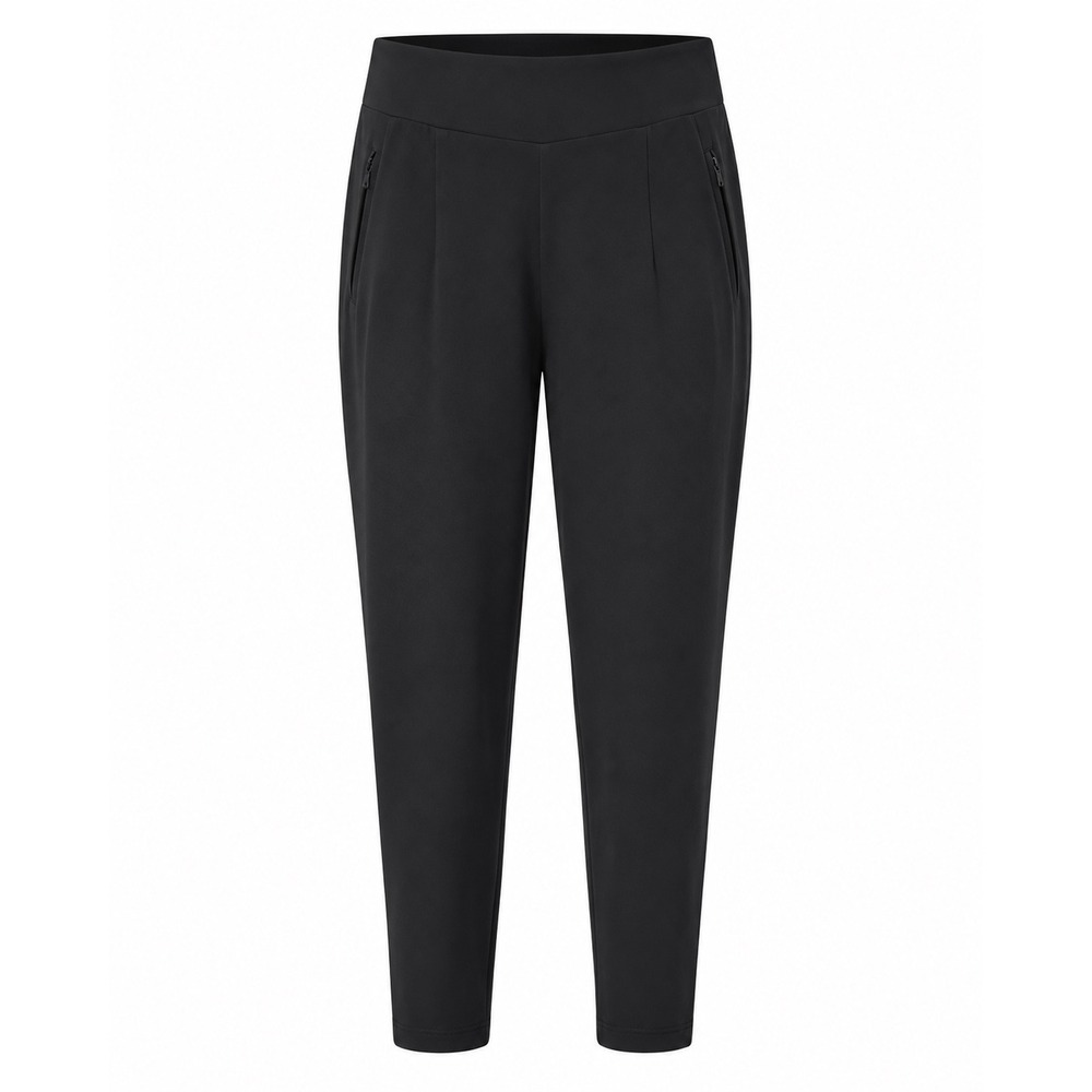 Athleta Brooklyn Ankle Pants Womens 10P Black 25in Zip Pockets Travel Workwear